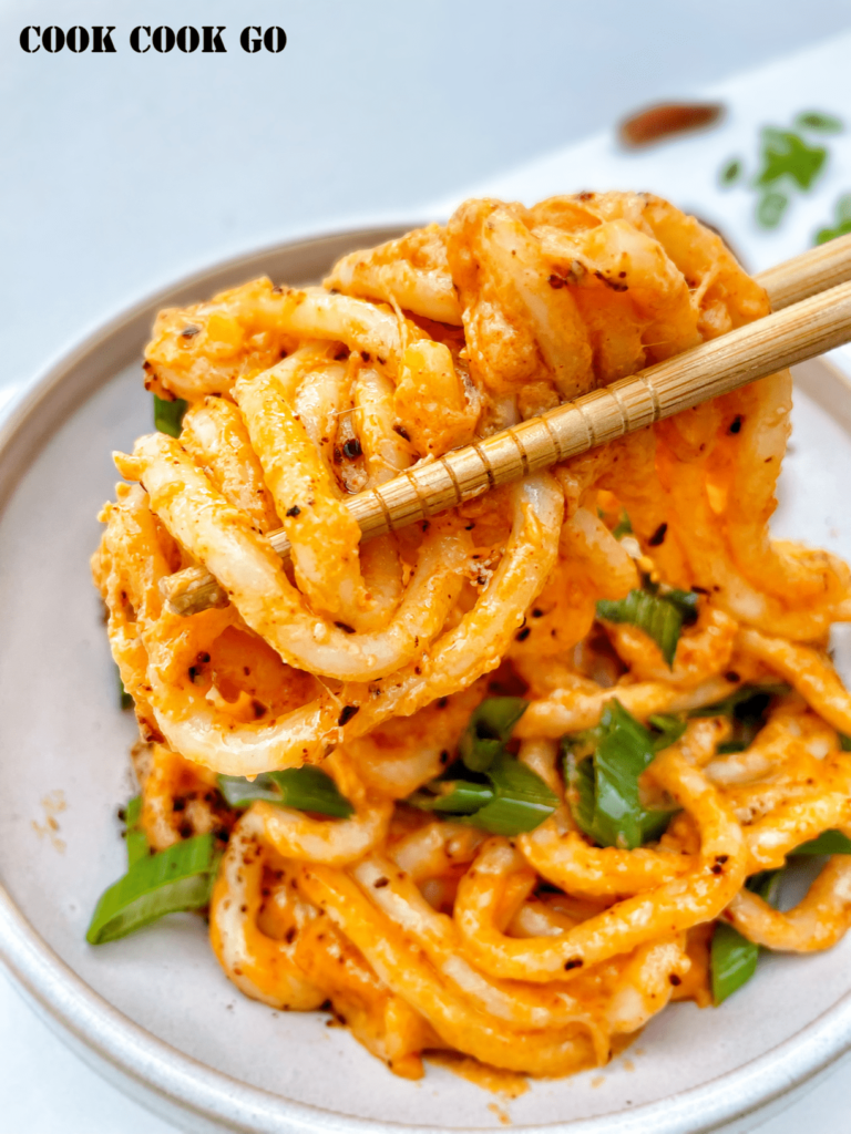 Double Cheesy And Spicy Udon Noodles COOK COOK GO