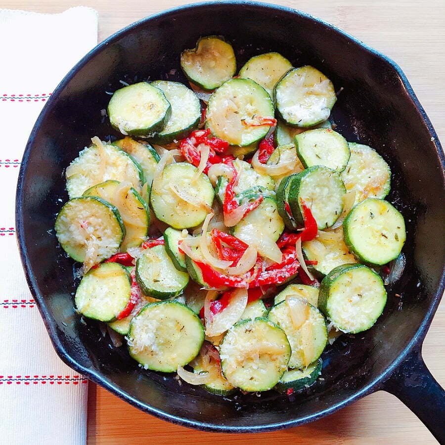 Zucchini with Parmesan Cheese