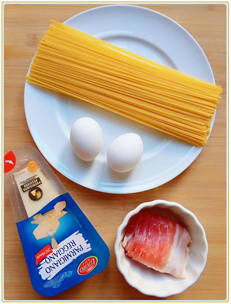 Spaghetti Carbonara Ingredients