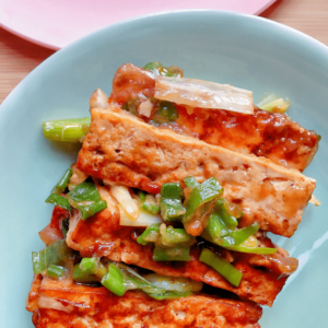 Fried Tofu with Green Onions Recipe