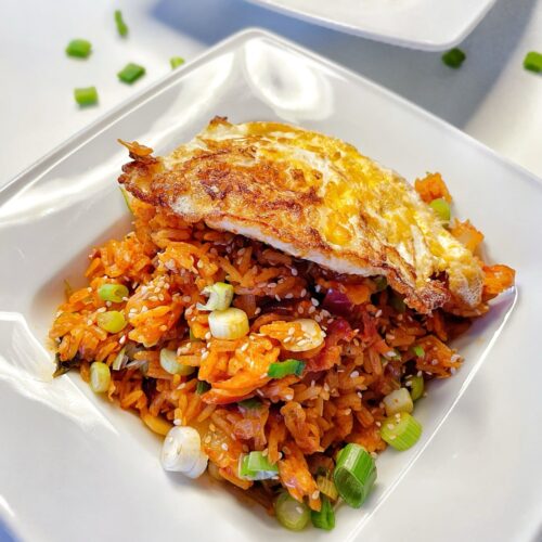 korean kimchi bacon fried rice