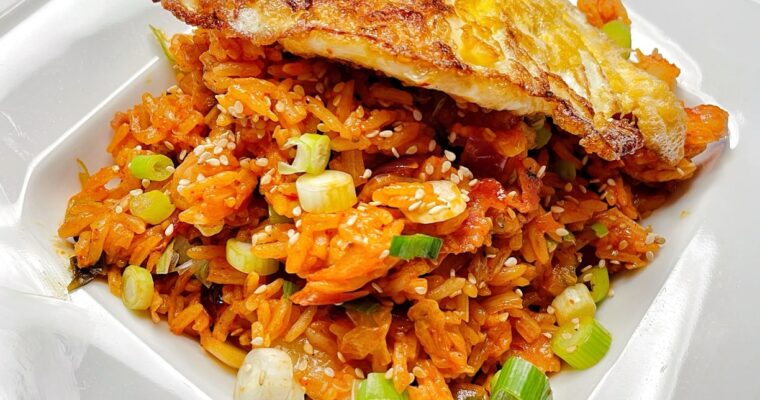 Korean Kimchi and Bacon Fried Rice