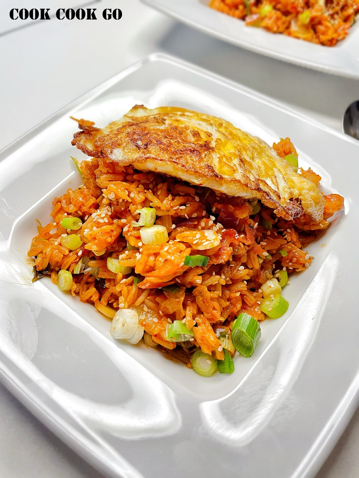 Korean Kimchi and Bacon Fried Rice