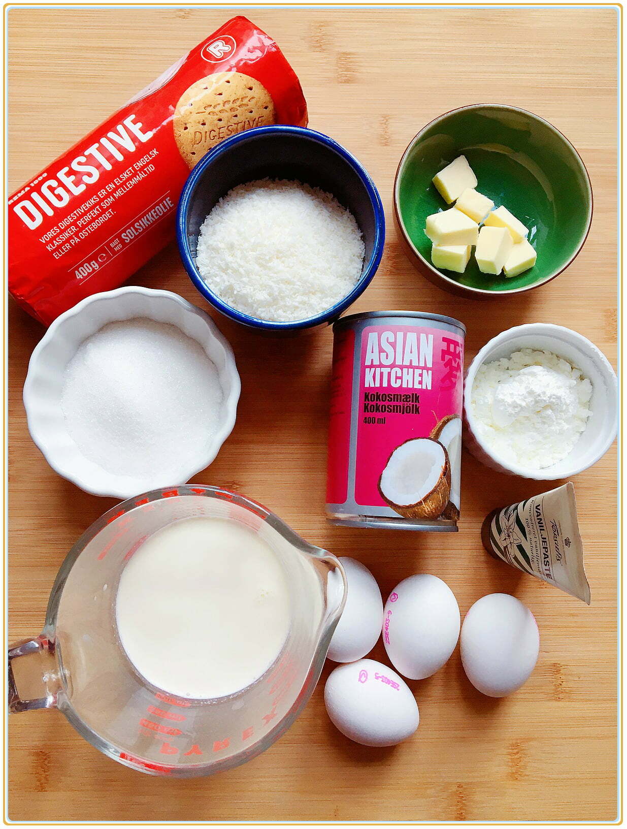 coconut cream pie ingredients