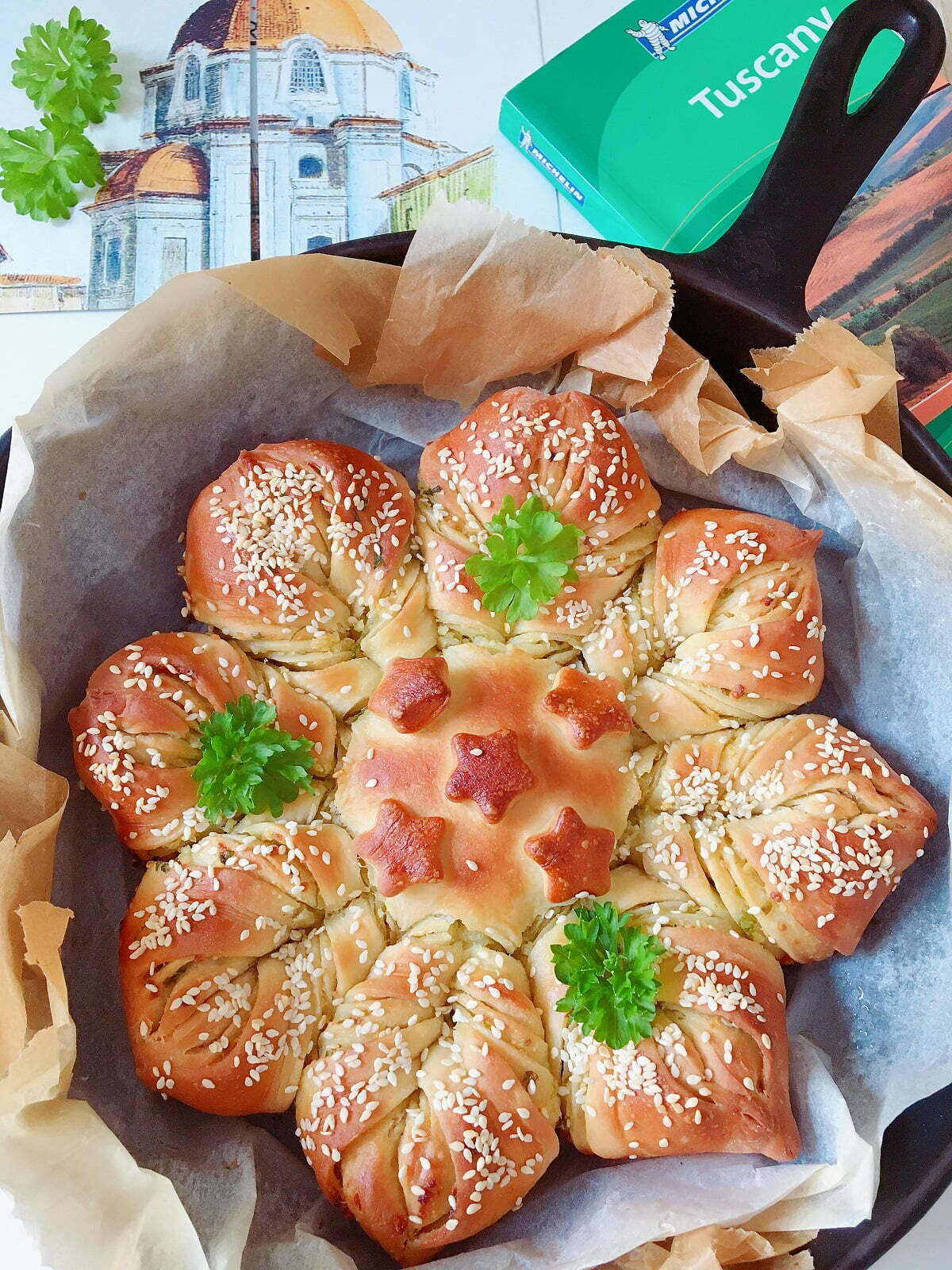 Five Star Sesame Garlic Bread
