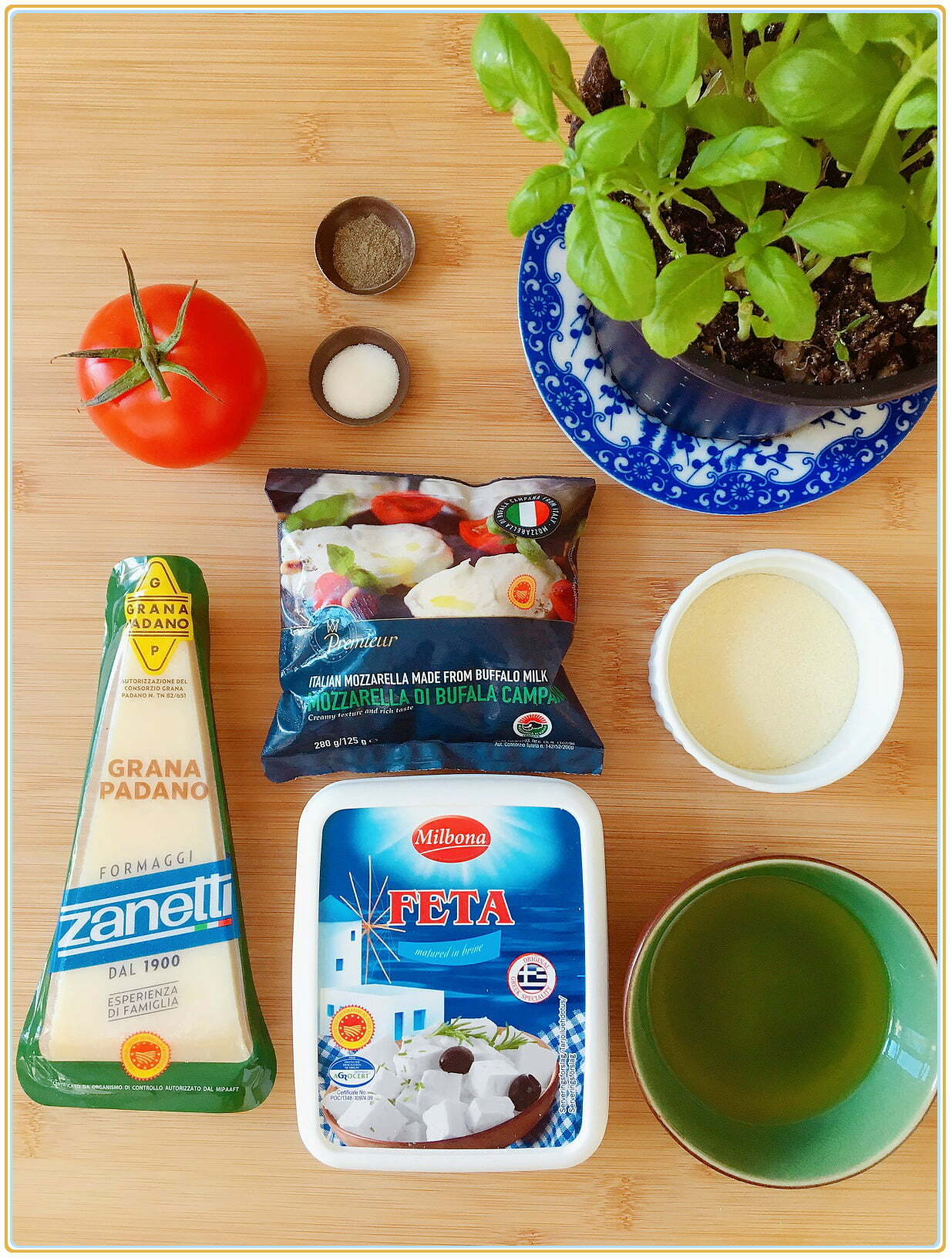 Margherita Sourdough Pizza ingredients