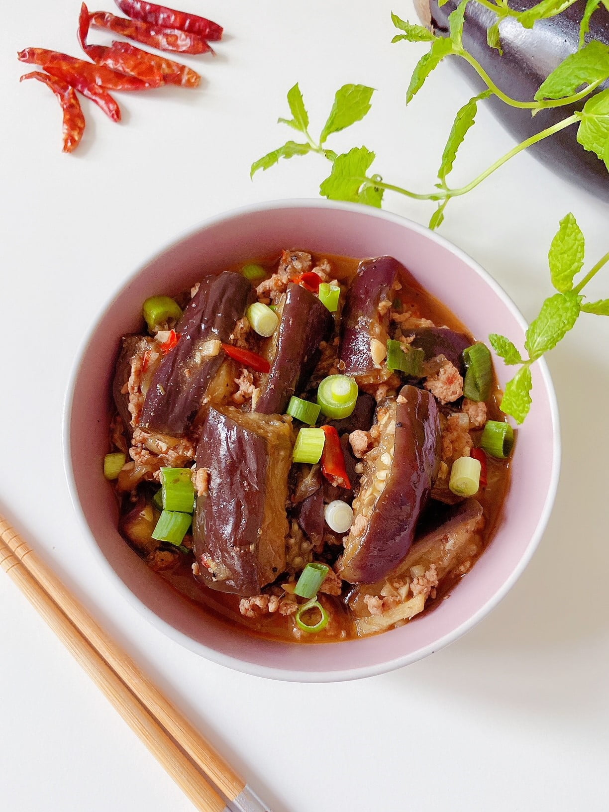 Sichuan Braised Eggplant with Minced Pork