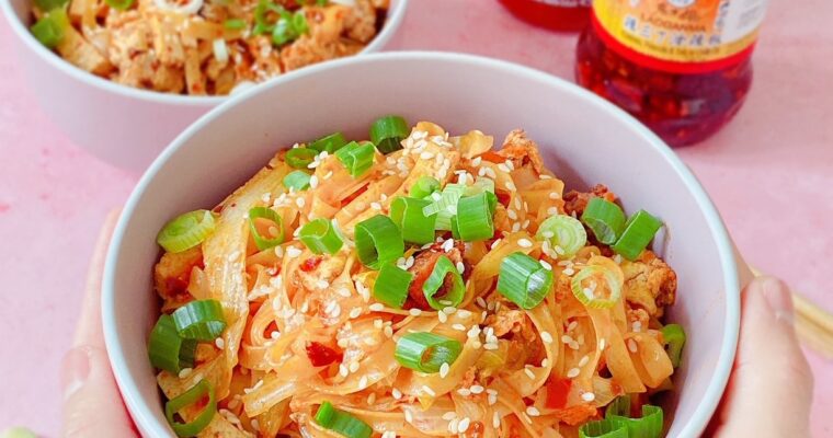 Easy Lao Gan Ma Stir-fry Instant Rice Noodles