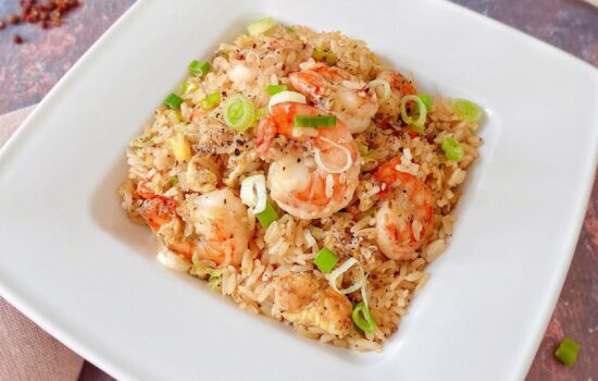 Easy Salt and Pepper Shrimp Fried Rice