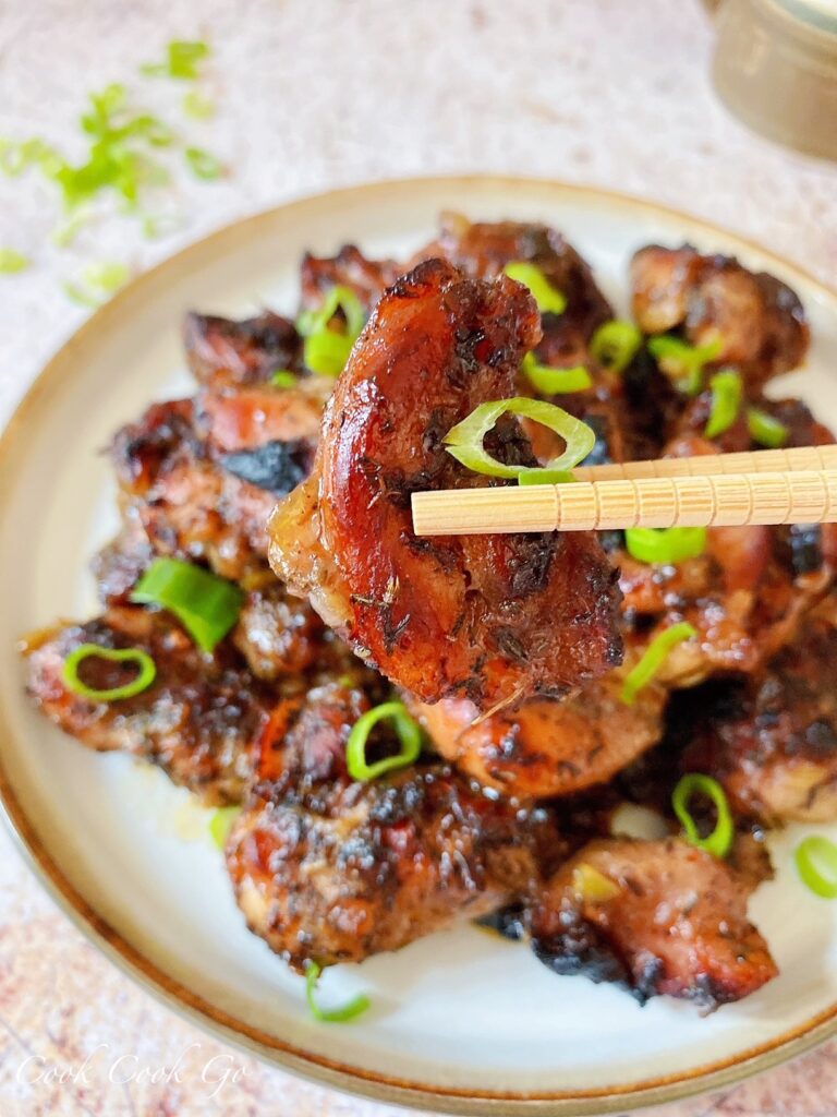 Easy Baked Honey Garlic Chicken Thighs - COOK COOK GO