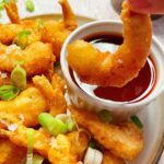 Beer-battered Sweet and Sour Fried Prawns