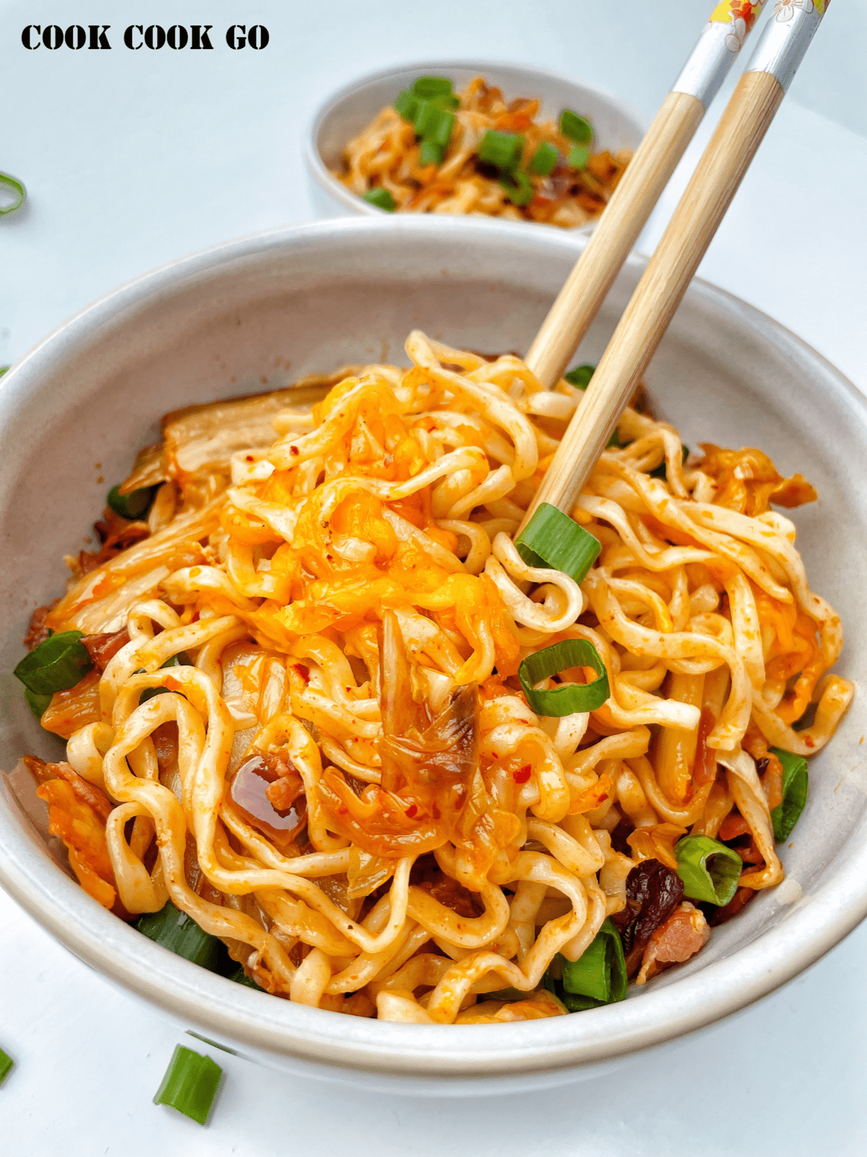 Instant Cheesy Cheese Ramen Noodles Recipe + Video
