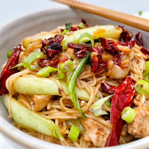 Sichuan Chili Pork Noodles - COOK COOK GO