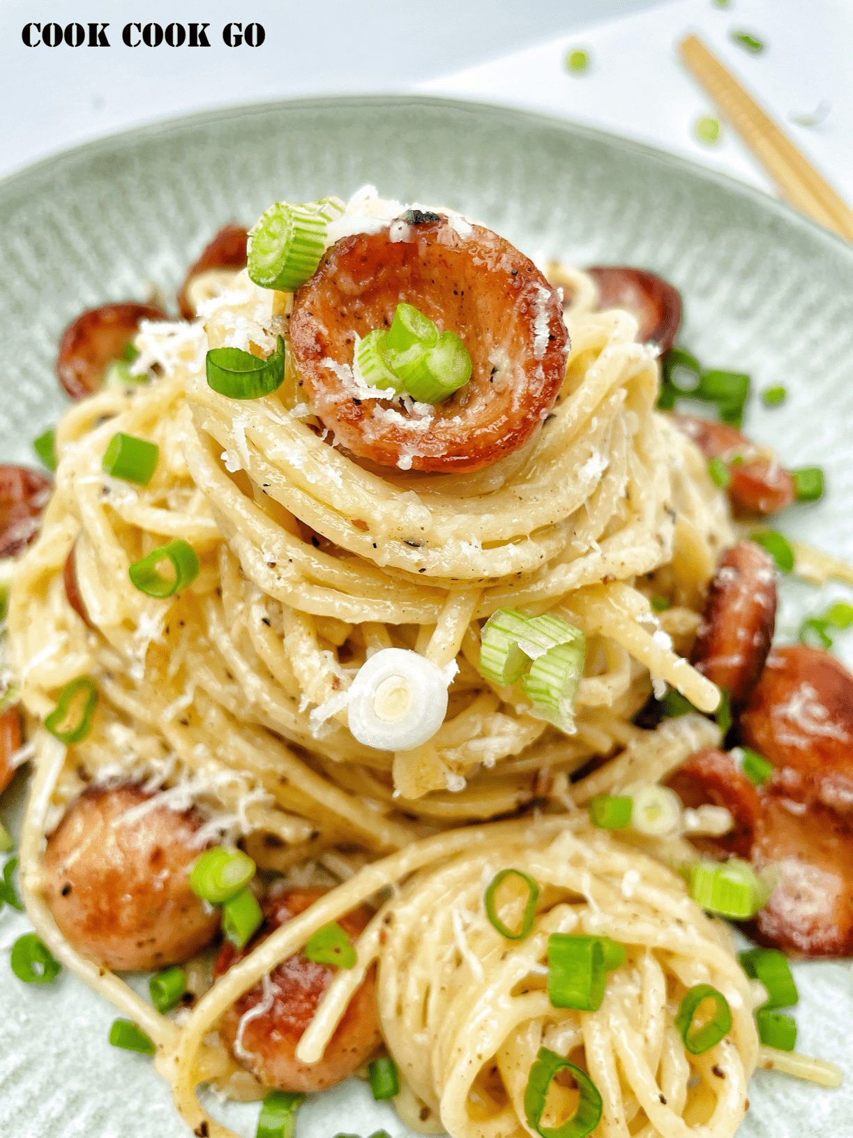 Sichuan style Cheese Pepper Hot Dog Noodle