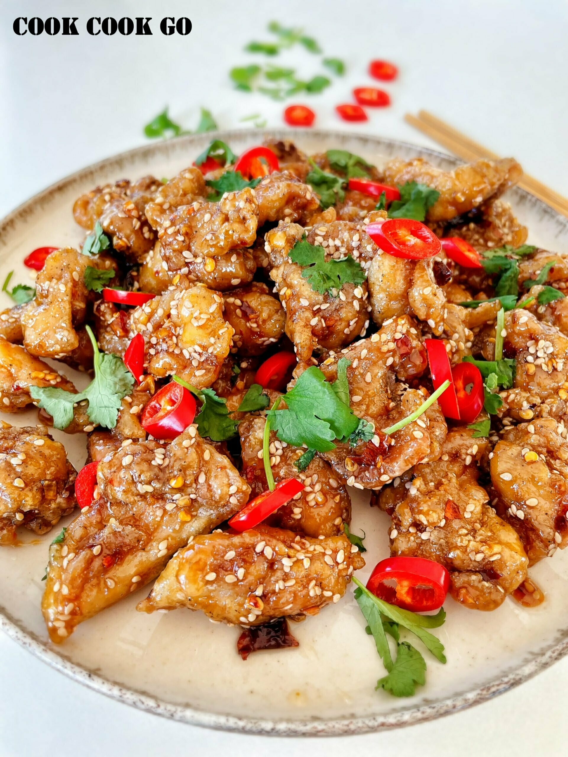 Sweet and Spicy Korean Fried Chicken - Delishably