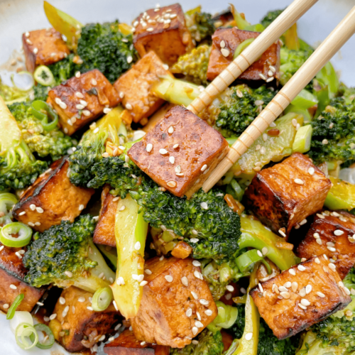 Easy And Healthy Tofu Broccoli Stir Fry - COOK COOK GO