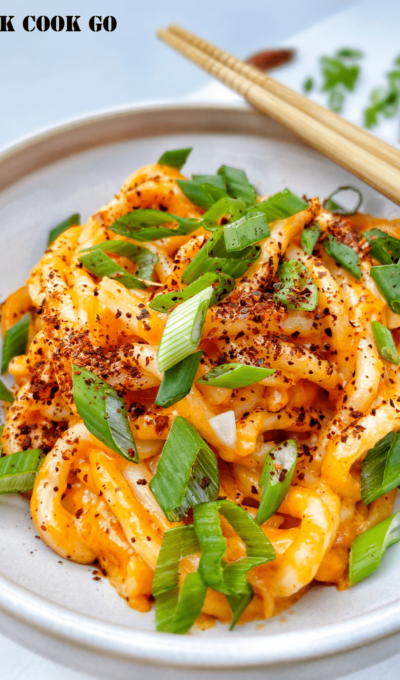 Double Cheesy and Spicy Udon Noodles