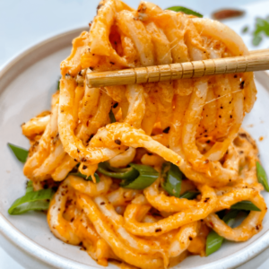 Double Cheesy Spicy Udon Noodles