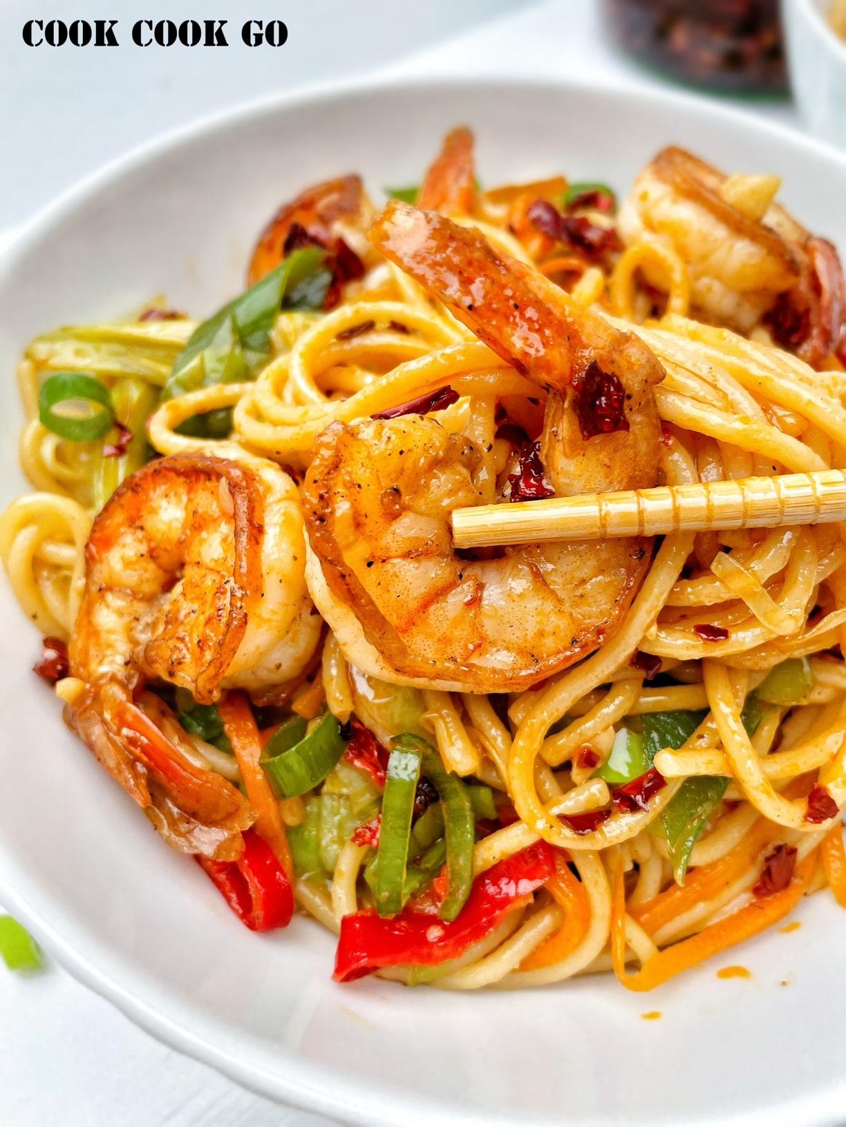 shrimp chow mein noodles spicy