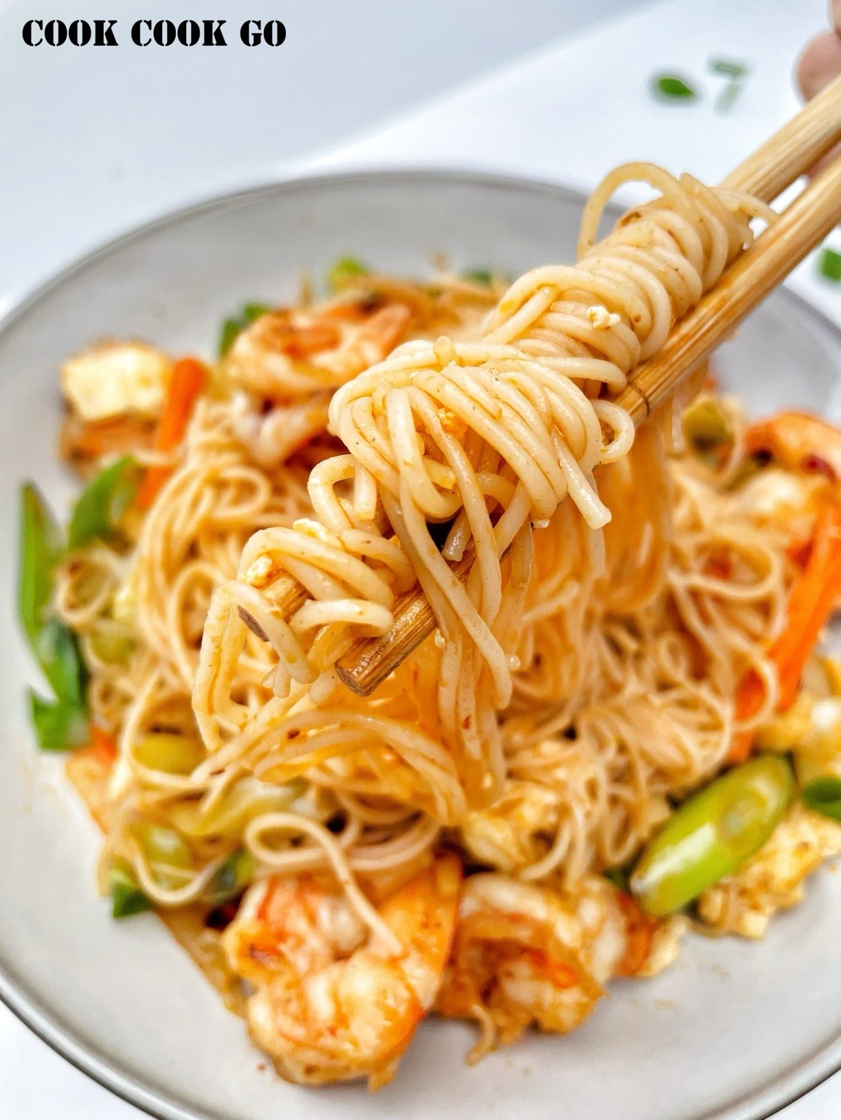 shrimp stir fry rice noodles