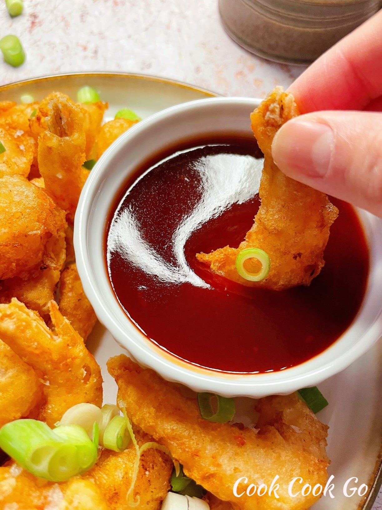 sweet and sour fried prawns
