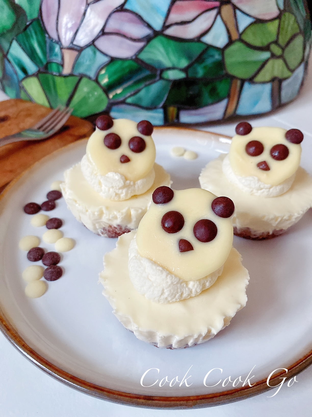 Panda mini cheesecake recipe