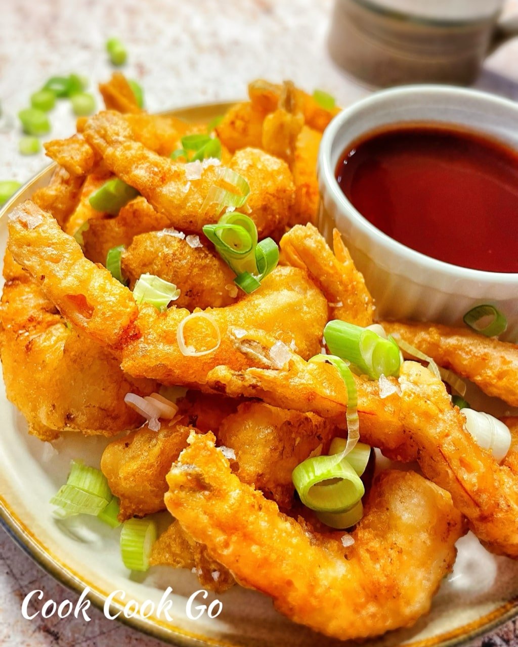 sweet and sour fried prawns