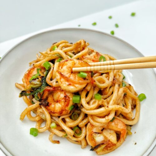 Garlic Shrimp udon