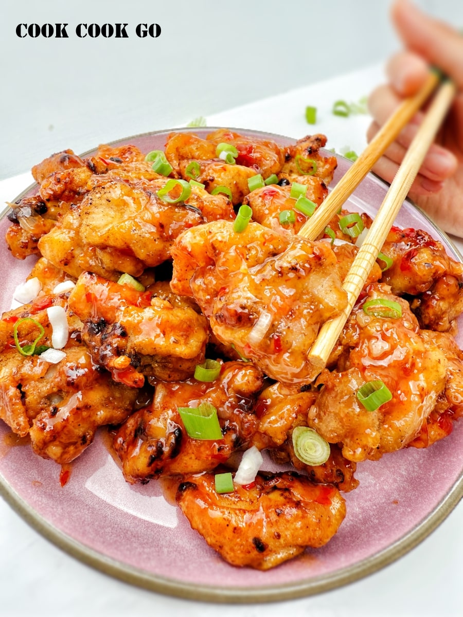 Stegt kylling med sød chili 