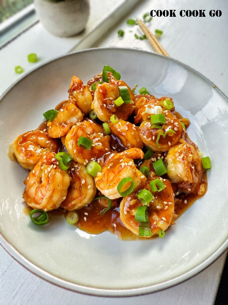 Honey garlic shrimp