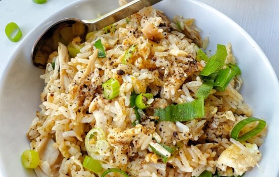 Salt and Pepper Chicken Fried Rice